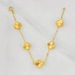 Paperclip Bracelet Clover Diamond Cut 4.45g / 7 1/2 in / 1.61mm Yellow Gold 18K