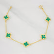 Classic Link Bracelet Clover 3.4g / 7 1/2 in / 0.83mm 18K Yellow Gold
