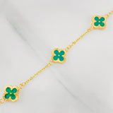 Classic Link Bracelet Clover 3.4g / 7 1/2 in / 0.83mm 18K Yellow Gold