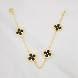 Classic Link Bracelet Clover 4.05g / 7 1/2 in / 1.19mm Yellow Gold 18K