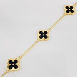 Classic Link Bracelet Clover 4.05g / 7 1/2 in / 1.19mm Yellow Gold 18K