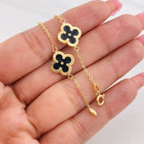 Classic Link Bracelet Clover 4.05g / 7 1/2 in / 1.19mm Yellow Gold 18K