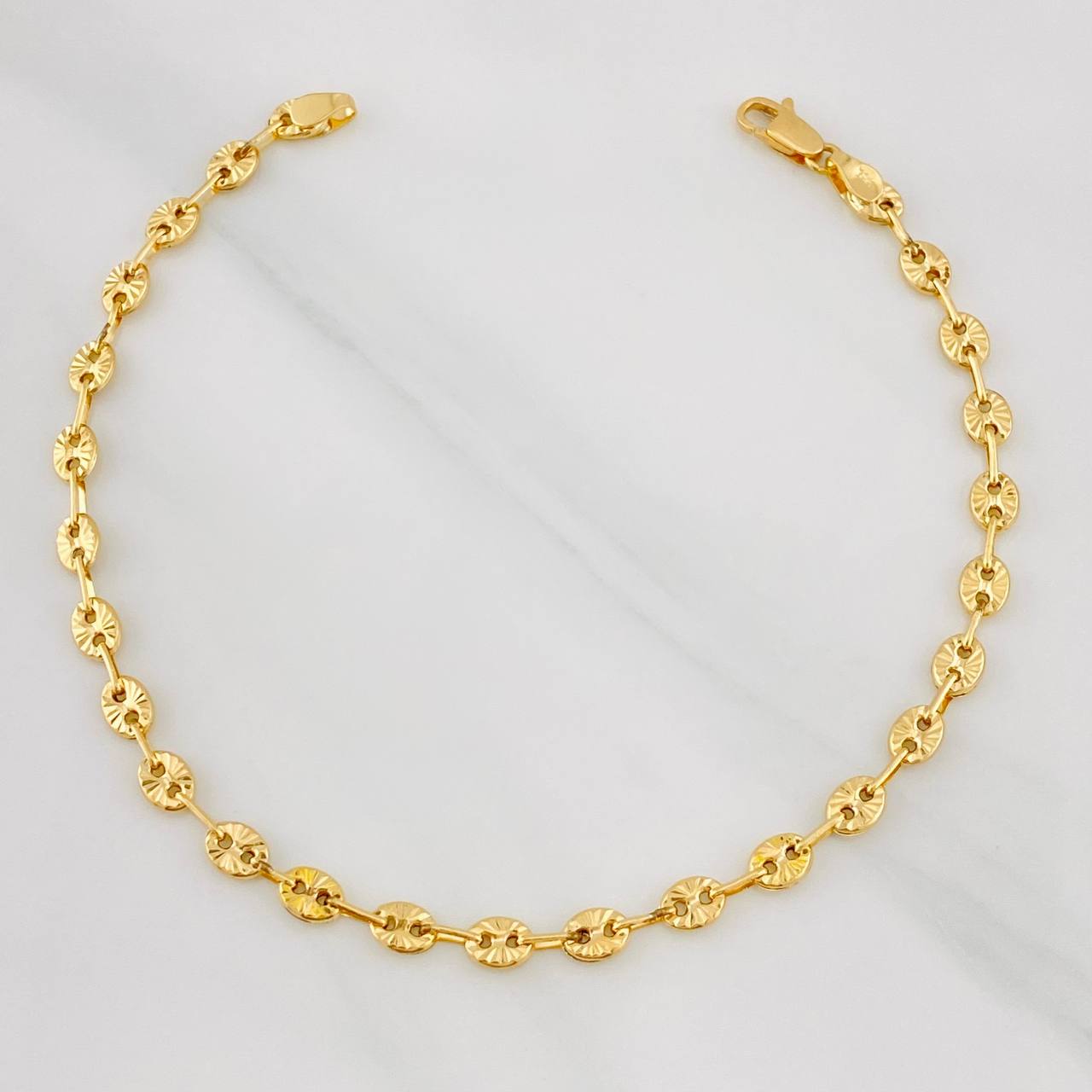 Bracelet GC Diamond Cut 3.2g / 8 in / 3.97mm Yellow Gold 18K