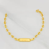 Pulso Bebé GC Placa Octagonal 2g / 5 1/2 in / 3.54mm Oro Amarillo 18K