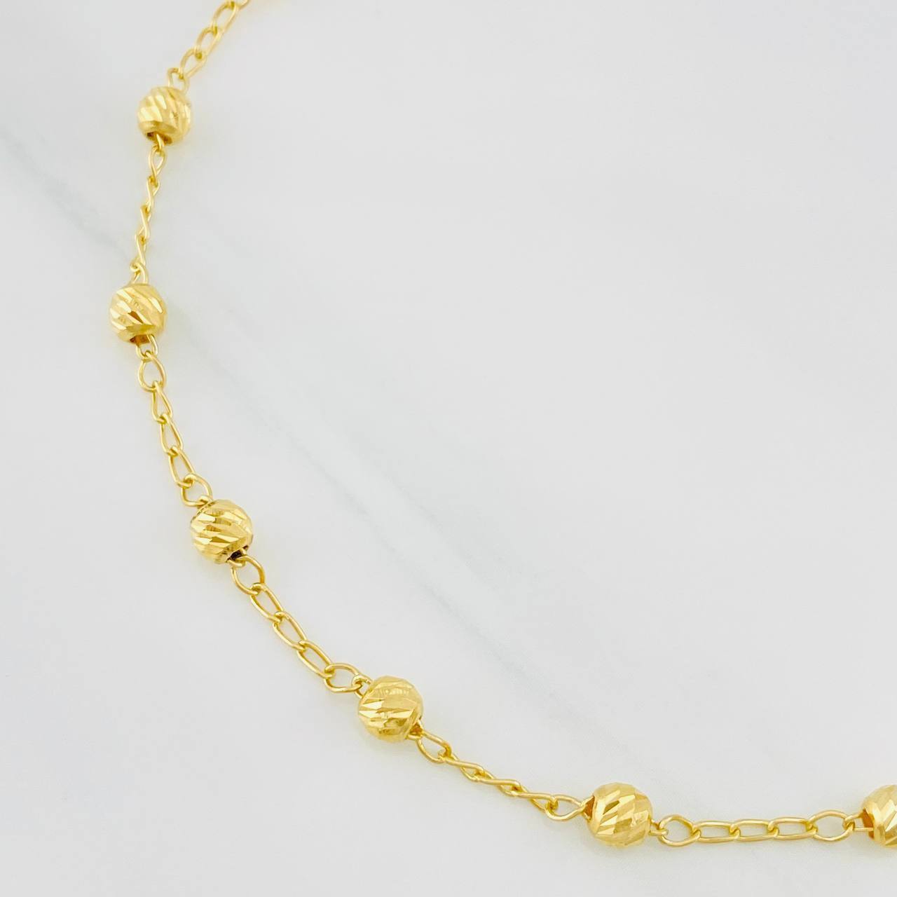 Pulso Denario Virgen Milagrosa 2.75g / 7 3/4 in / 3.83mm Oro Amarillo 18K