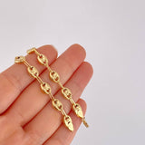 Tobillera GC 5.6g / 10 in / 6.7mm Oro Amarillo 18K