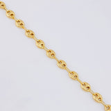 Tobillera GC Diamantada 3.2g / 9 3/4 in / 4.1mm Oro Amarillo 18K