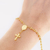 Pulso GC Denario Virgen Milagrosa 2.4g / 7 in / 3.3mm Oro Amarillo 18K