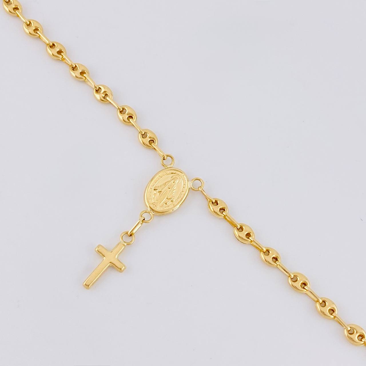 Pulso GC Denario Virgen Milagrosa 2.45g / 7 1/2 in / 3.3mm Oro Amarillo 18K