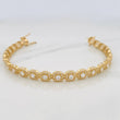 Pulso Tennis Halo 12.95g / 7 in / 6.25mm Oro Amarillo 18K