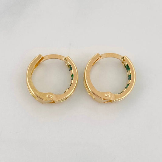 Hoop Earrings Carril 1.6g / 1/2 in 18K Yellow Gold