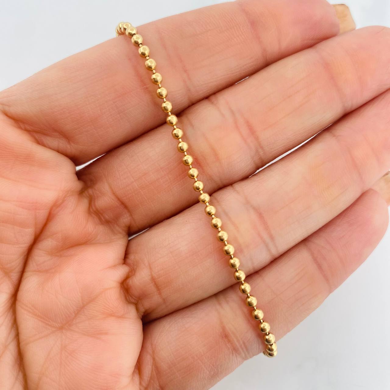 Bracelet Military 4.5g / 7 3/4 in / 2.14mm Yellow Gold 18K