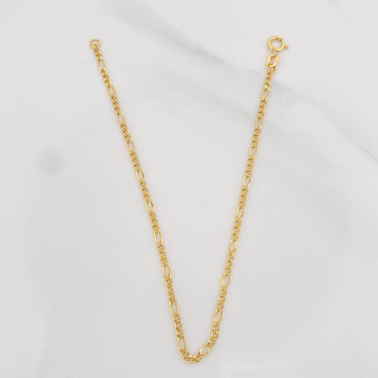 Pulso Figaro 0.75g / 7 in / 1.91mm Oro Amarillo 18K