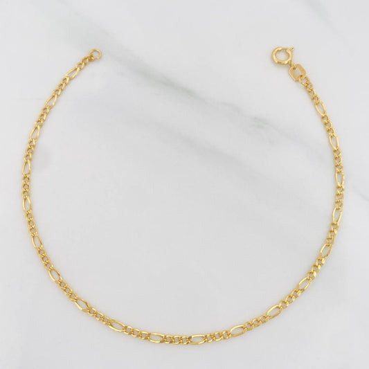 Pulso Figaro 0.75g / 7 in / 1.91mm Oro Amarillo 18K