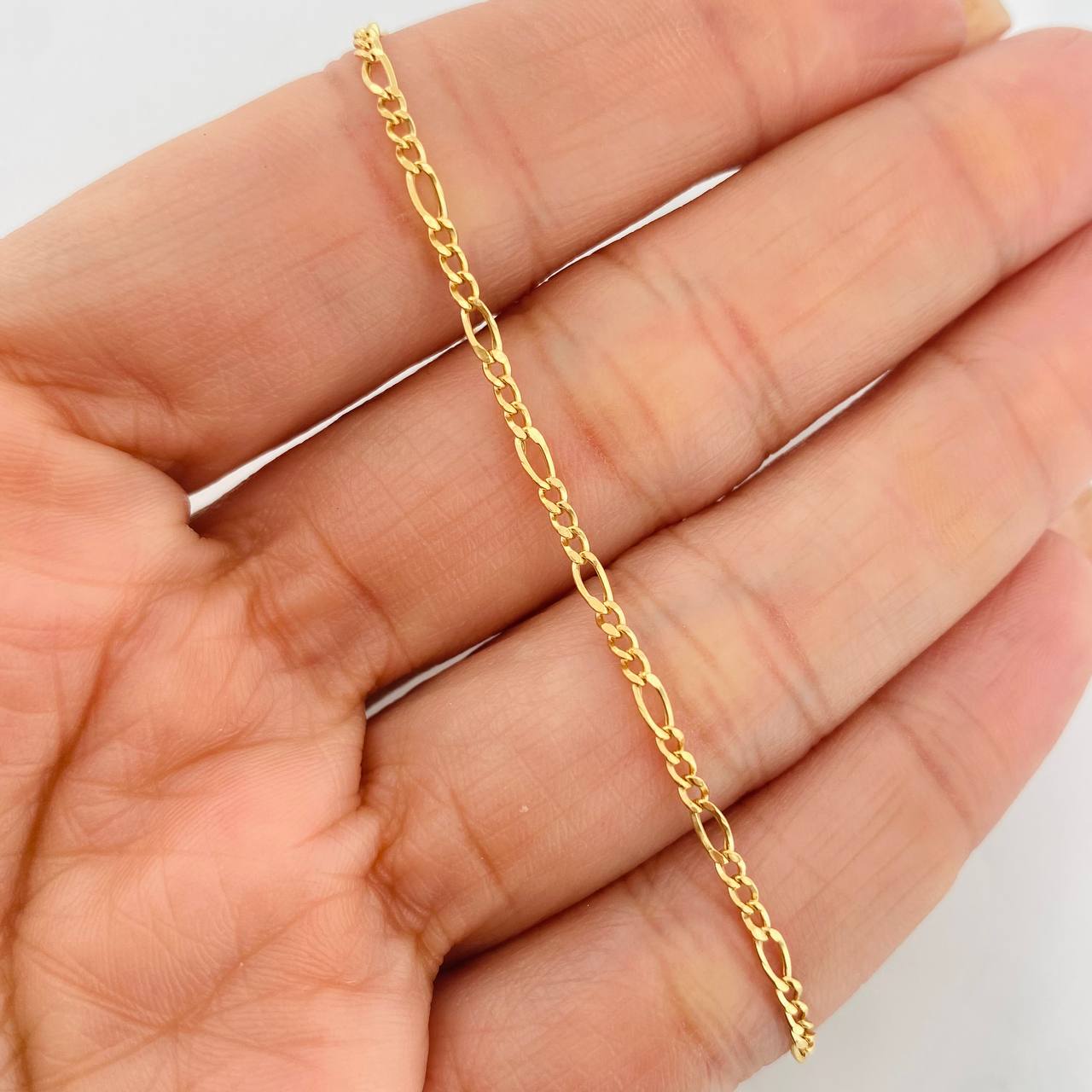 Pulso Figaro 0.75g / 7 in / 1.91mm Oro Amarillo 18K