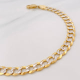 Pulso Cubana 8.2g / 8 1/4 in / 5.7mm Dos Oros Amarillo Blanco 18K