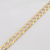 Pulso Cubana 8.2g / 8 1/4 in / 5.7mm Dos Oros Amarillo Blanco 18K