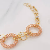 Pulso Aros 7g / 7 in / 3.17mm Tres Oros Amarillo Blanco Rosa 18K