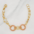 Pulso Aros 7g / 7 in / 3.17mm Tres Oros Amarillo Blanco Rosa 18K