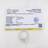 Solitaire Diamond Ring 1.59cts 3.25g / Size 7 White Gold 10K