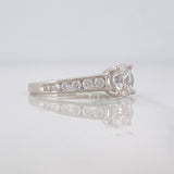 Solitaire Diamond Ring 1.59cts 3.25g / Size 7 White Gold 10K