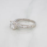 Solitaire Diamond Ring 1.59cts 3.25g / Size 7 White Gold 10K