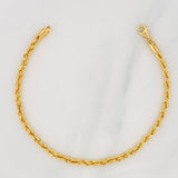 Pulso Lazo 2.8g / 7 1/2 in / 3.12mm Oro Amarillo 18K