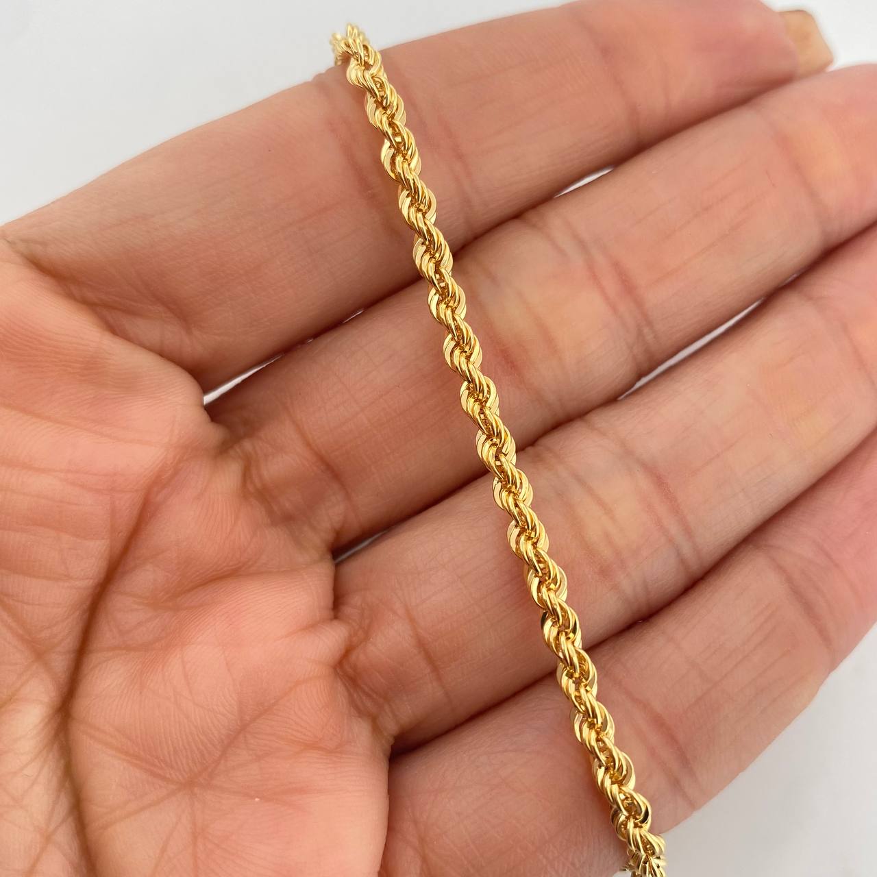 Pulso Lazo 2.8g / 7 1/2 in / 3.12mm Oro Amarillo 18K