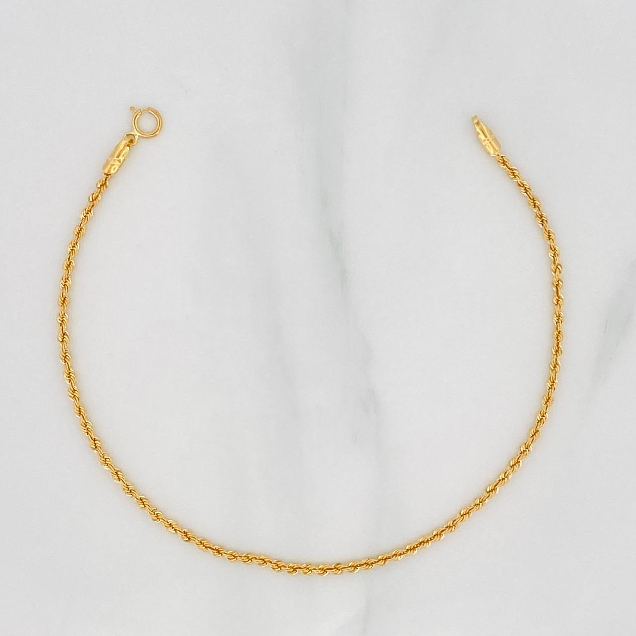 Pulso Lazo 0.8g / 7 in / 1.7mm Oro Amarillo 18K