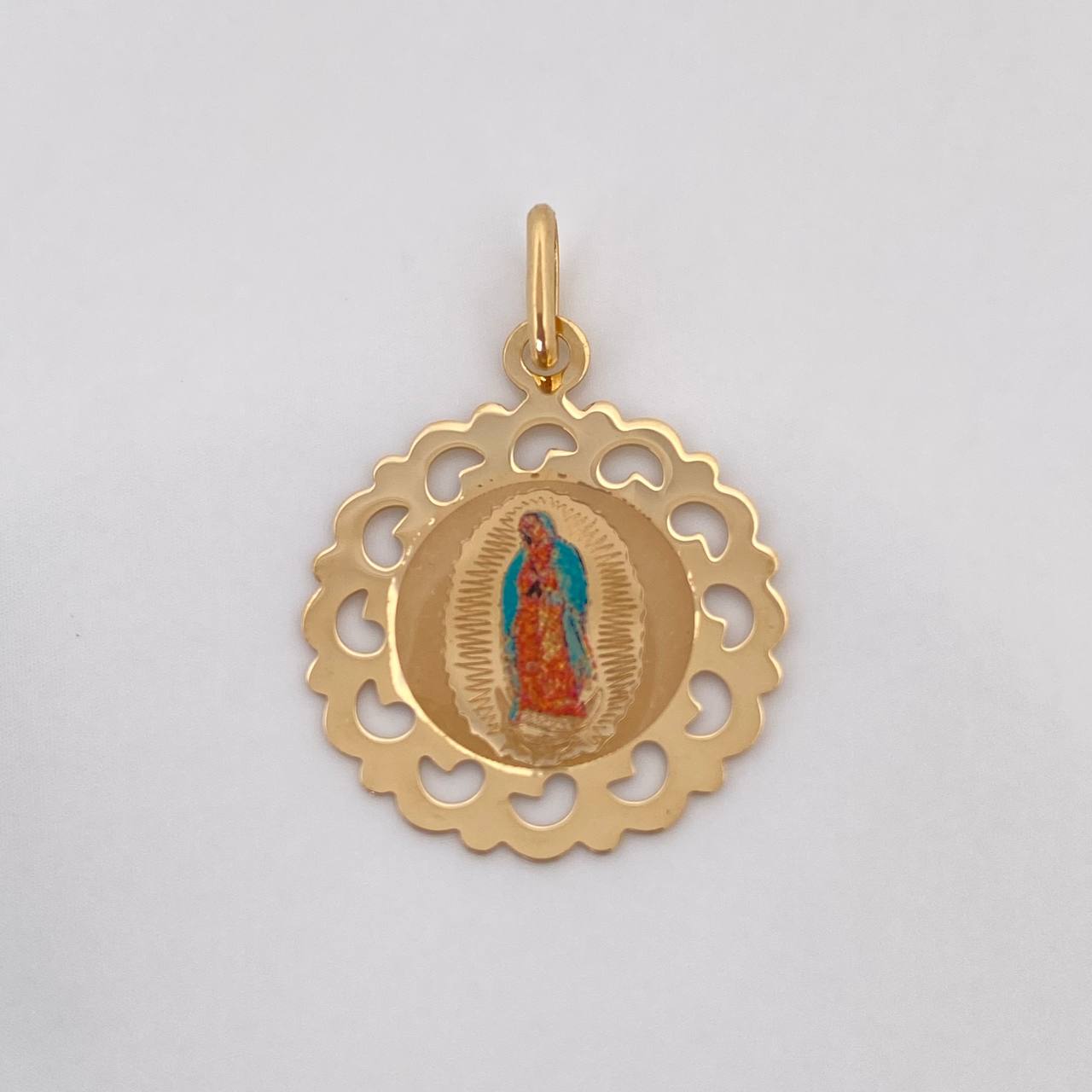 Pendant Virgin of Guadalupe 1.2 g / 1 in Yellow Gold 18K
