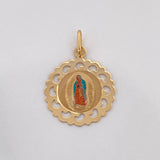 Pendant Virgin of Guadalupe 1.2 g / 1 in Yellow Gold 18K