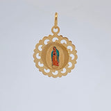 Pendant Virgin of Guadalupe 1.2 g / 1 in Yellow Gold 18K