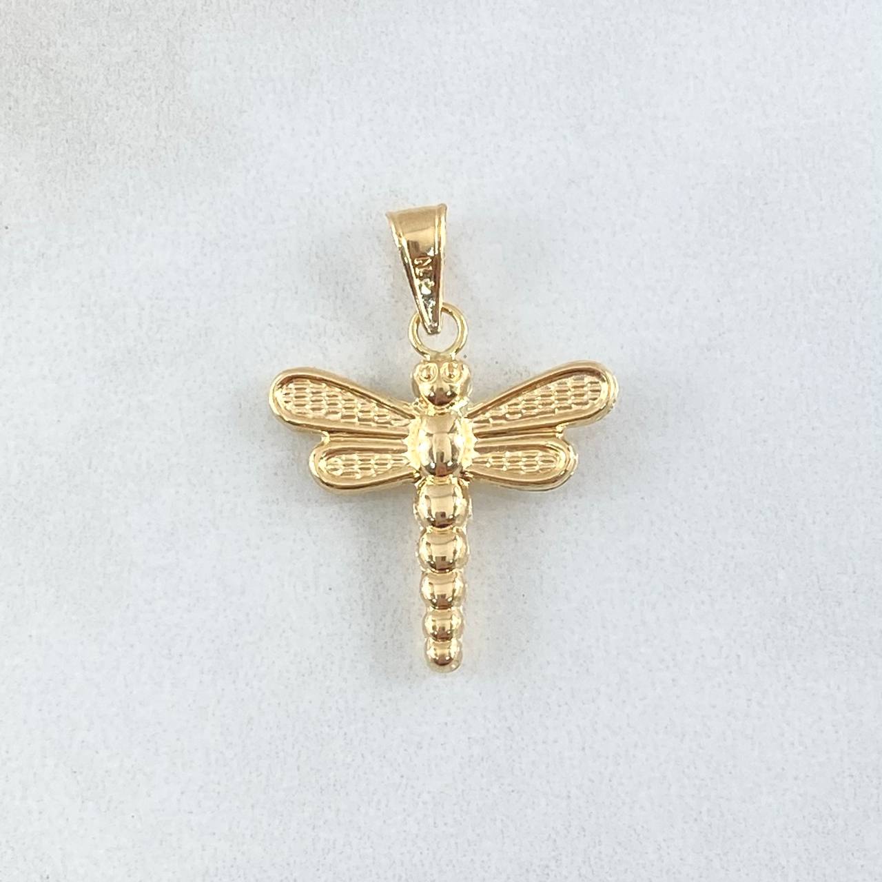 Dije Libebula 1.25gr / 2.7cm / Texturizada Oro Amarillo 18K ©