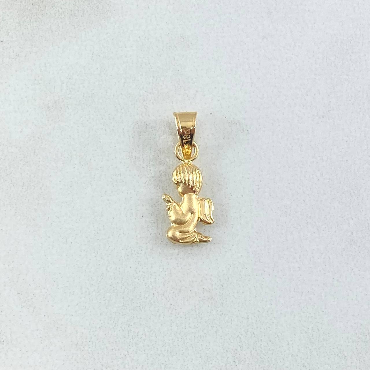 Pendant Angel 0.35gr / 1.7cm / Smooth Yellow Gold 18K