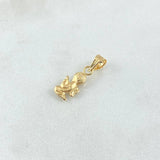 Pendant Angel 0.35gr / 1.7cm / Smooth Yellow Gold 18K
