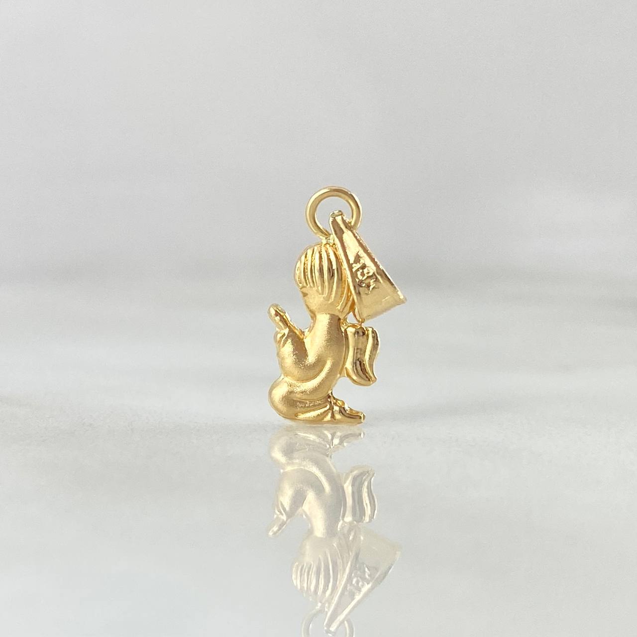 Dije Angel 0.35gr / 1.8cm / Liso Oro Amarillo 18K ©