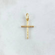 Dije Crúz 0.95gr / 2.5cm / Lisa Oro Amarillo 18K ©