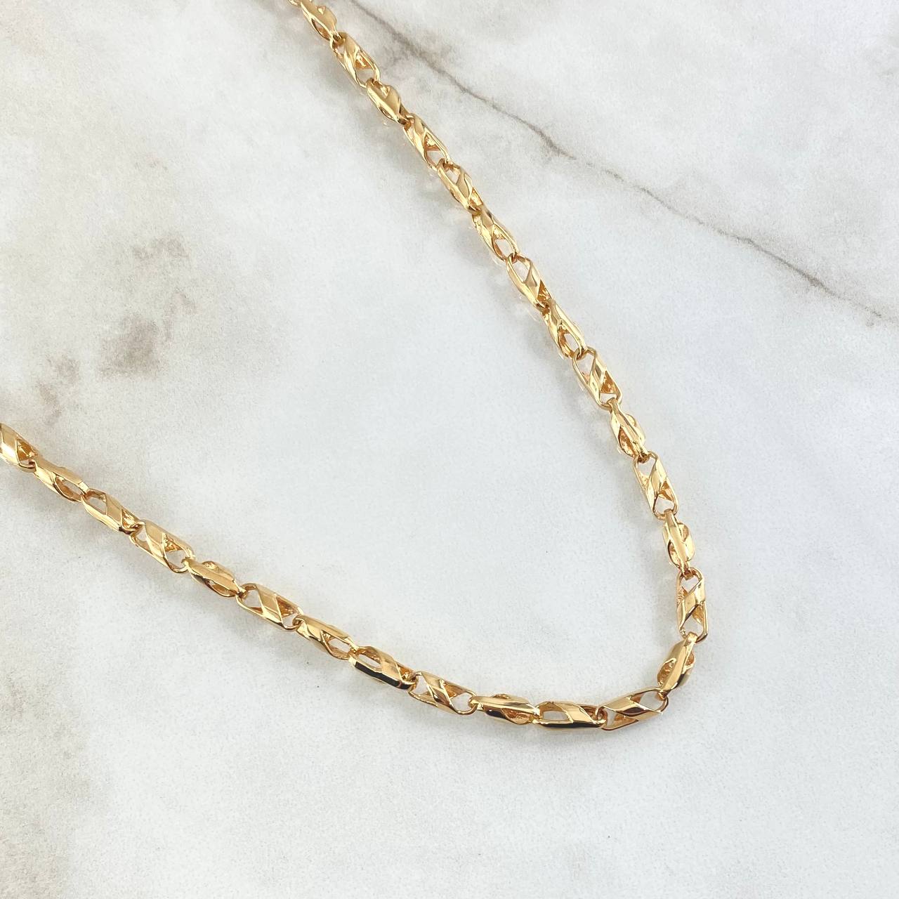 Cadena Espirales Huecas 25.4gr / 70cm / Oro Amarillo 18K ©