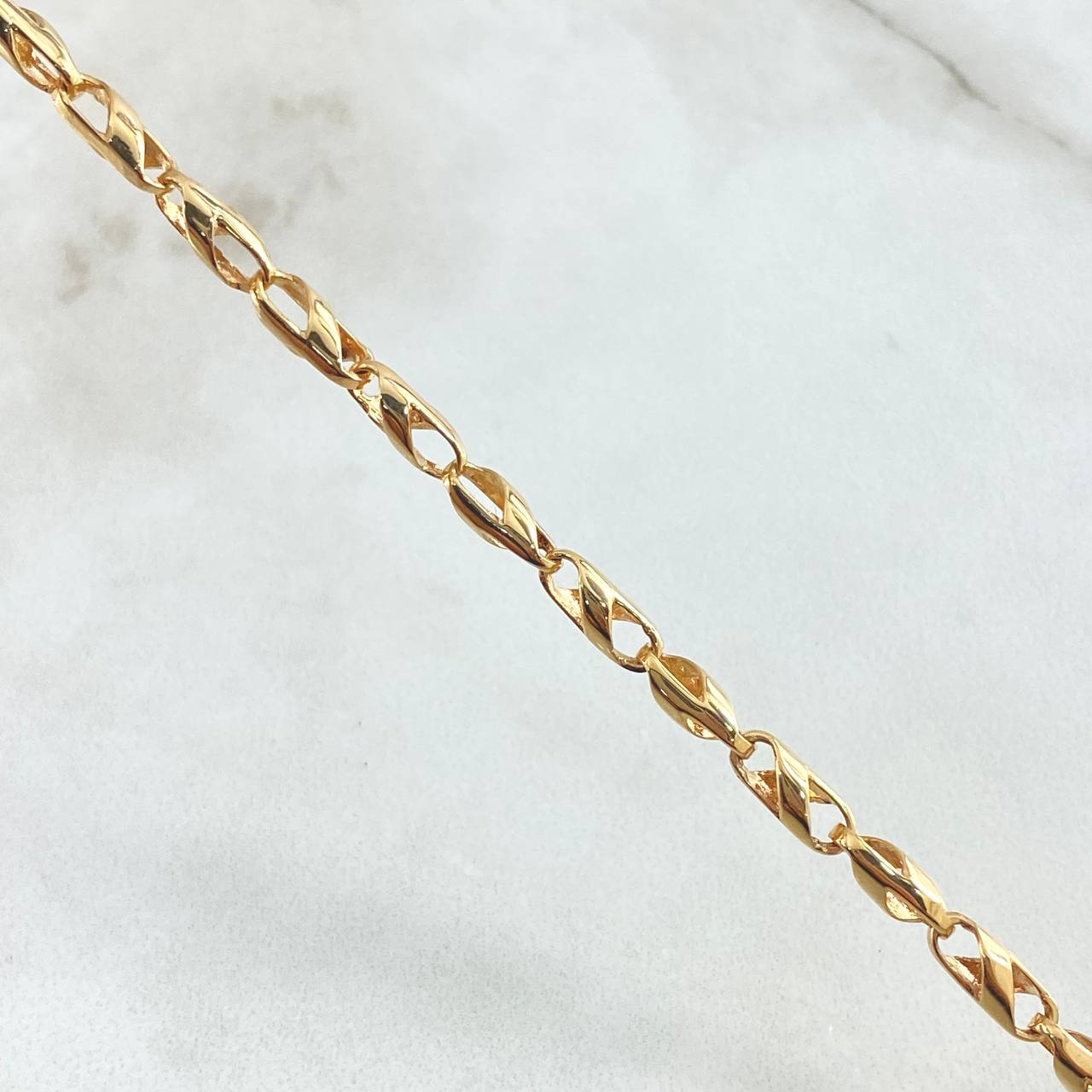 Cadena Espirales Huecas 25.4gr / 70cm / Oro Amarillo 18K ©