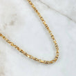 Cadena Granada Miniatura 47.95gr / 65cm / Circones Blancos Negros Oro Amarillo 18K ©