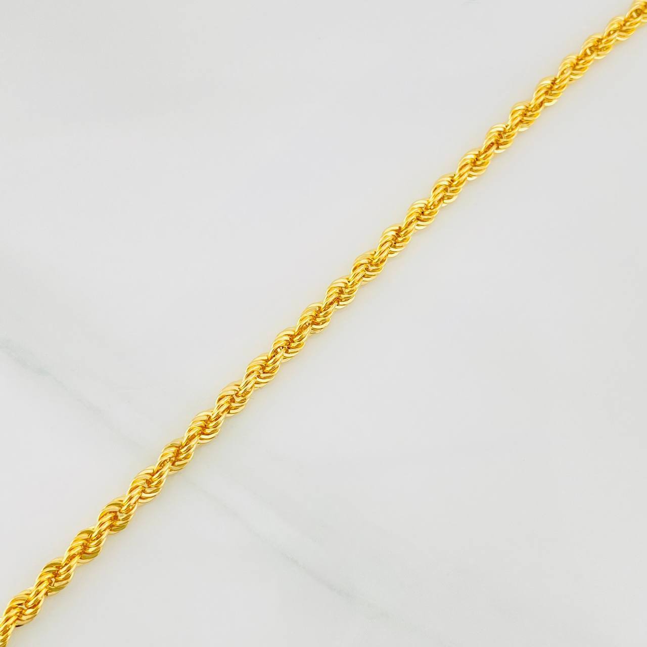 Pulso Lazo 2.9g / 7 1/2 in / 3mm Oro Amarillo 18K