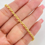 Pulso Lazo 2.9g / 7 1/2 in / 3mm Oro Amarillo 18K