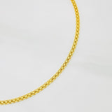 Pulso Chino 1.85g / 7 1/2 in / 1.84mm Oro Amarillo 18K