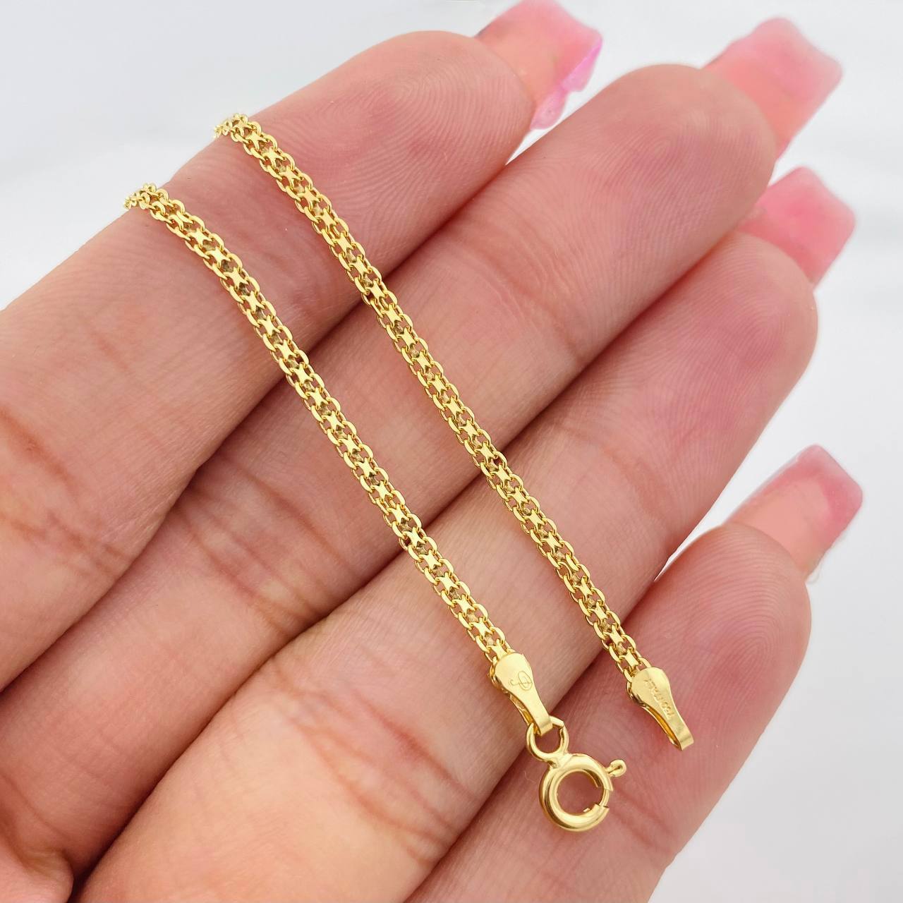 Pulso Chino 1.85g / 7 1/2 in / 1.84mm Oro Amarillo 18K