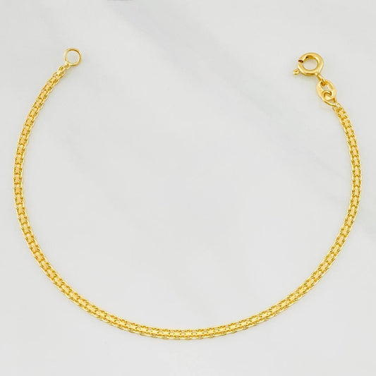 Pulso Chino 1.9g / 7 in / 2.2mm Oro Amarillo 18K