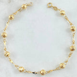 Pulso Tipo Militar 1.7gr / 7 1/4 in / 4mm Oro Amarillo 18K