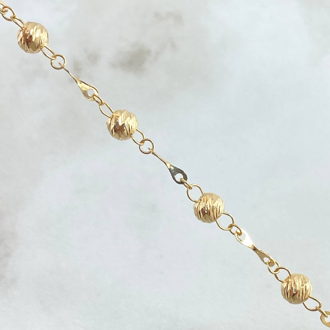 Pulso Tipo Militar 1.9gr / 7 3/4 in / 4mm Oro Amarillo 18K