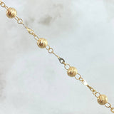 Pulso Tipo Militar 1.9gr / 7 3/4 in / 4mm Oro Amarillo 18K