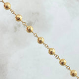 Military Style Anklet 5.1gr / 26cm / 18K Yellow Gold ©