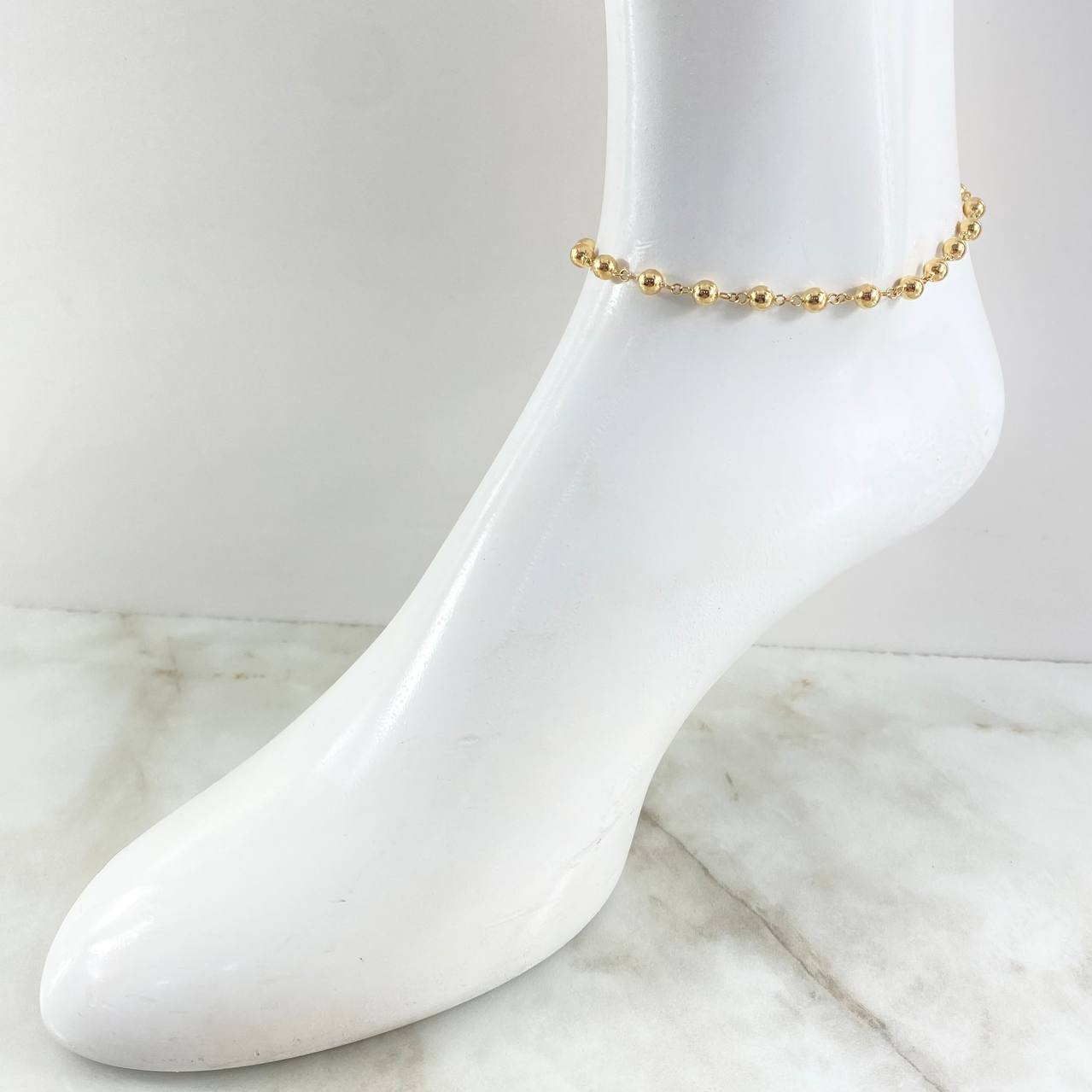 Military Style Anklet 5.1gr / 26cm / 18K Yellow Gold ©